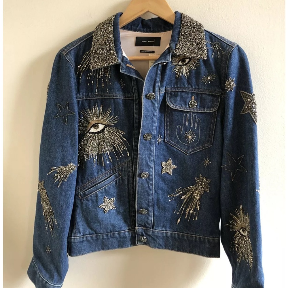 $3700 Isabel Marant Eloise embroidered jacket